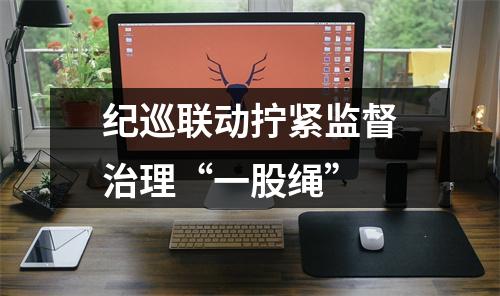 纪巡联动拧紧监督治理“一股绳”