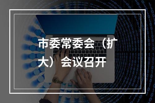 市委常委会（扩大）会议召开