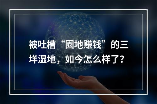被吐槽“圈地赚钱”的三垟湿地，如今怎么样了？