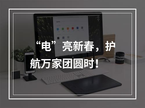“电”亮新春，护航万家团圆时！