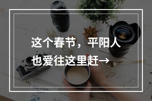 这个春节，平阳人也爱往这里赶→