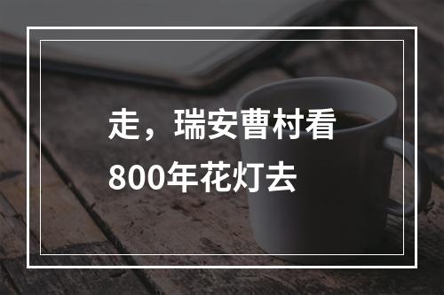 走，瑞安曹村看800年花灯去