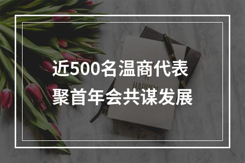 近500名温商代表聚首年会共谋发展