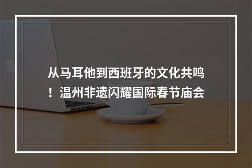 从马耳他到西班牙的文化共鸣！温州非遗闪耀国际春节庙会