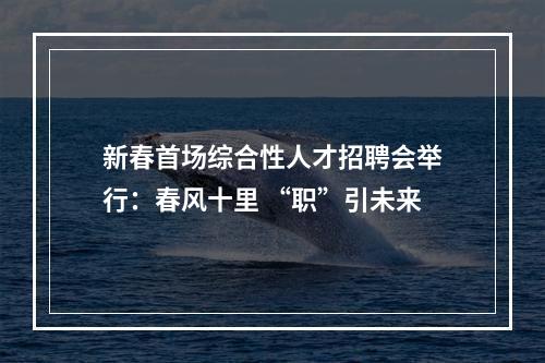 新春首场综合性人才招聘会举行：春风十里 “职”引未来
