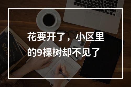 花要开了，小区里的9棵树却不见了