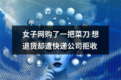 女子网购了一把菜刀 想退货却遭快递公司拒收