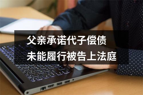 父亲承诺代子偿债 未能履行被告上法庭