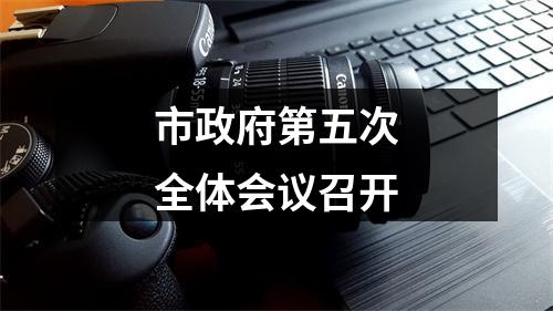 市政府第五次全体会议召开