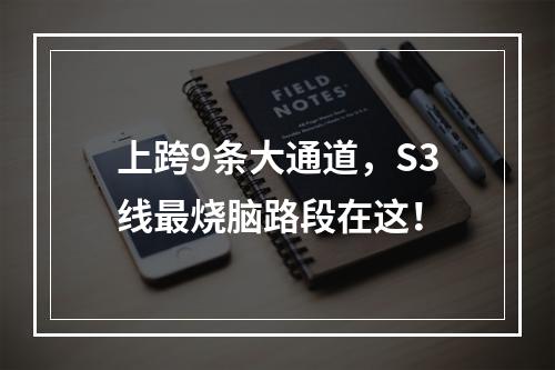 上跨9条大通道，S3线最烧脑路段在这！