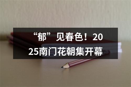 “郁”见春色！2025南门花朝集开幕