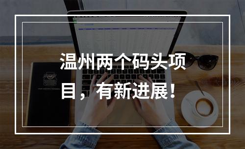 温州两个码头项目，有新进展！