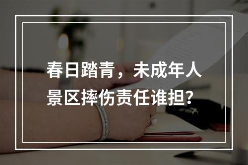 春日踏青，未成年人景区摔伤责任谁担？
