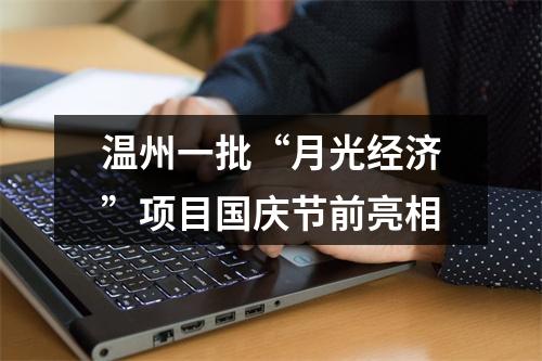 温州一批“月光经济”项目国庆节前亮相