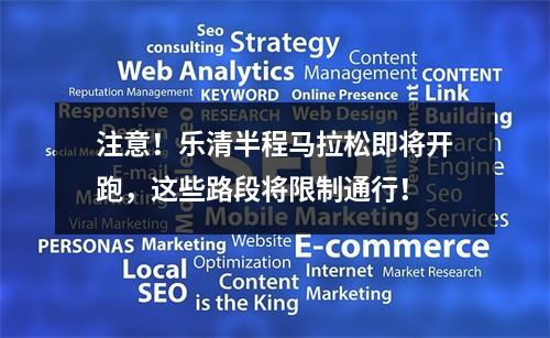 注意！乐清半程马拉松即将开跑，这些路段将限制通行！