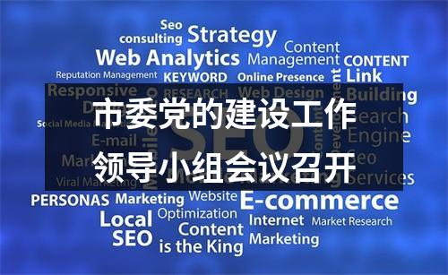 市委党的建设工作领导小组会议召开