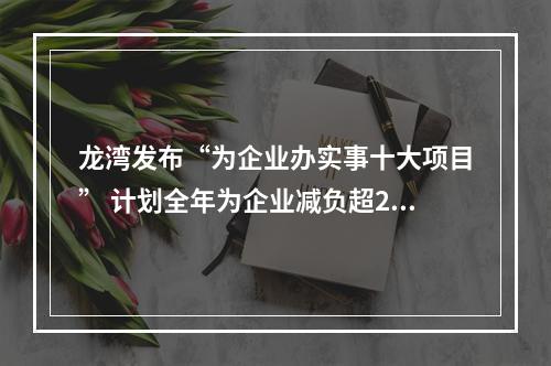 龙湾发布“为企业办实事十大项目” 计划全年为企业减负超20亿元