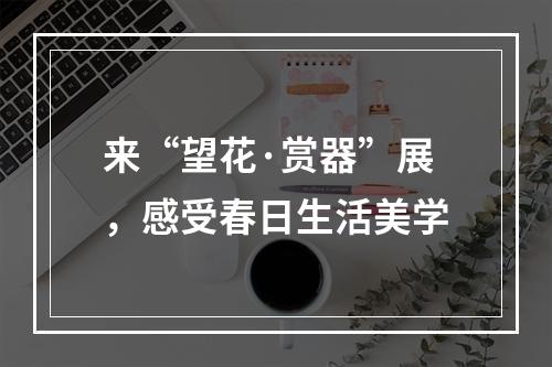来“望花·赏器”展，感受春日生活美学