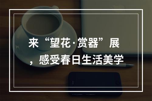 来“望花·赏器”展，感受春日生活美学