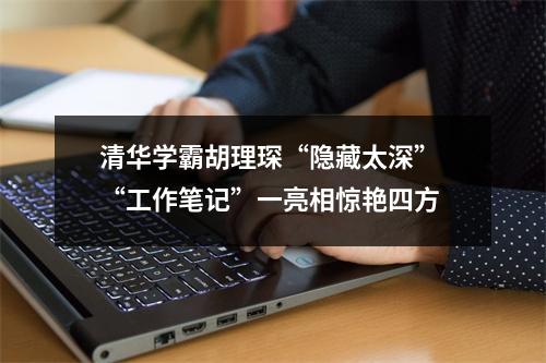 清华学霸胡理琛“隐藏太深” “工作笔记”一亮相惊艳四方