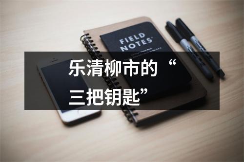 乐清柳市的“三把钥匙”