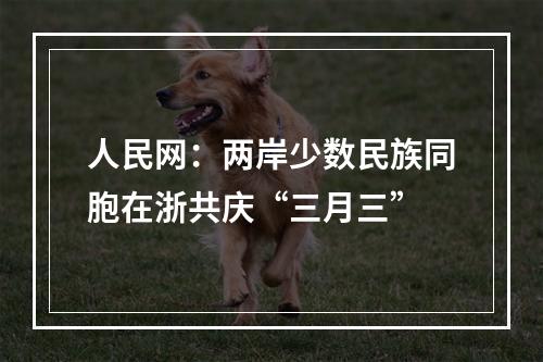 人民网：两岸少数民族同胞在浙共庆“三月三”
