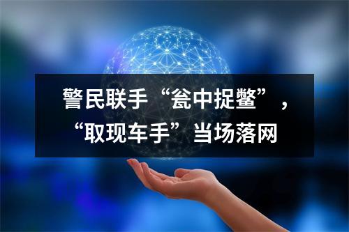 警民联手“瓮中捉鳖”，“取现车手”当场落网