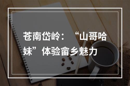 苍南岱岭：“山哥哈妹”体验畲乡魅力