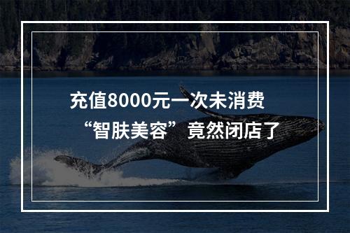 充值8000元一次未消费 “智肤美容”竟然闭店了