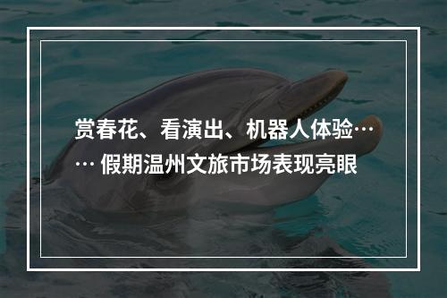 赏春花、看演出、机器人体验…… 假期温州文旅市场表现亮眼
