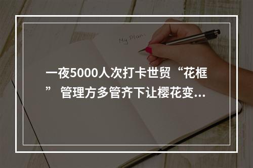 一夜5000人次打卡世贸“花框” 管理方多管齐下让樱花变美