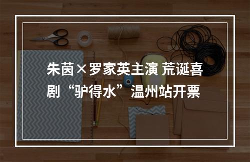 朱茵×罗家英主演 荒诞喜剧“驴得水”温州站开票