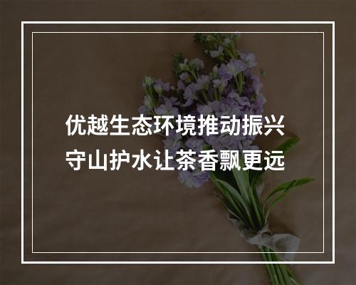 优越生态环境推动振兴 守山护水让茶香飘更远