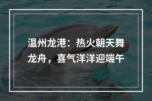 温州龙港：热火朝天舞龙舟，喜气洋洋迎端午
