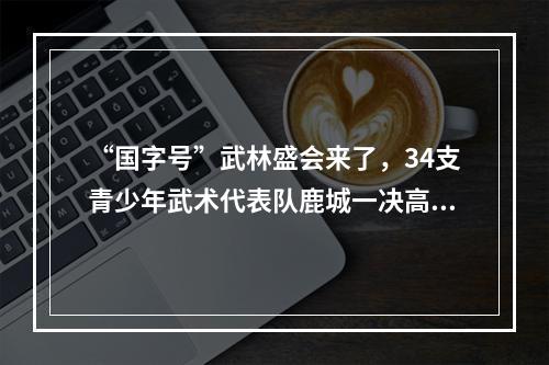 “国字号”武林盛会来了，34支青少年武术代表队鹿城一决高下