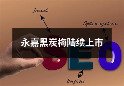 永嘉黑炭梅陆续上市