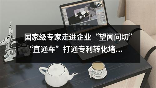国家级专家走进企业“望闻问切” “直通车”打通专利转化堵点