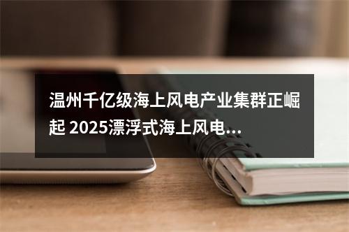 温州千亿级海上风电产业集群正崛起 2025漂浮式海上风电大会侧记