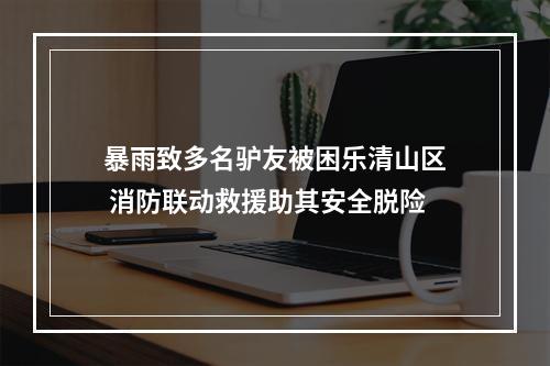 暴雨致多名驴友被困乐清山区 消防联动救援助其安全脱险