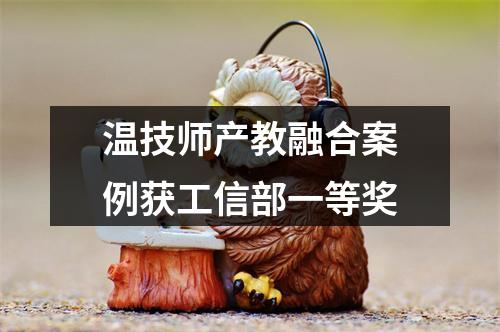 温技师产教融合案例获工信部一等奖