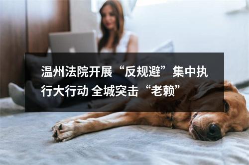 温州法院开展“反规避”集中执行大行动 全城突击“老赖”