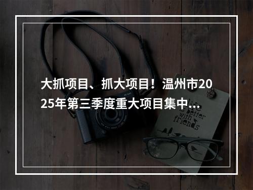 大抓项目、抓大项目！温州市2025年第三季度重大项目集中签约活动举行