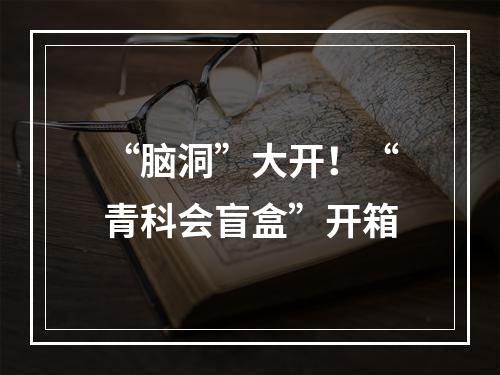 “脑洞”大开！“青科会盲盒”开箱