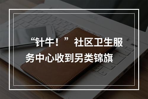 “针牛！”社区卫生服务中心收到另类锦旗