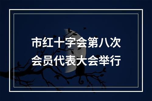 市红十字会第八次会员代表大会举行