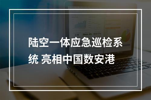 陆空一体应急巡检系统 亮相中国数安港