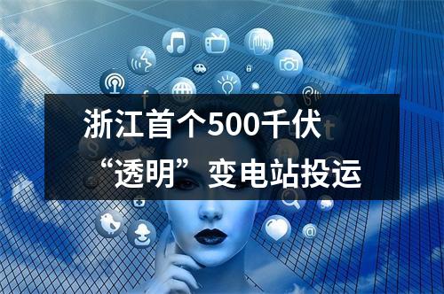 浙江首个500千伏“透明”变电站投运