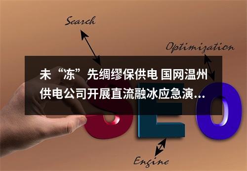 未“冻”先绸缪保供电 国网温州供电公司开展直流融冰应急演练