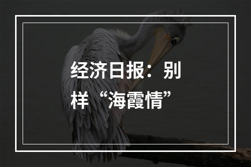 经济日报：别样“海霞情”