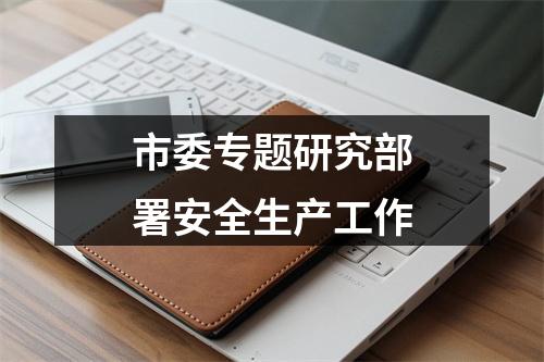 市委专题研究部署安全生产工作
